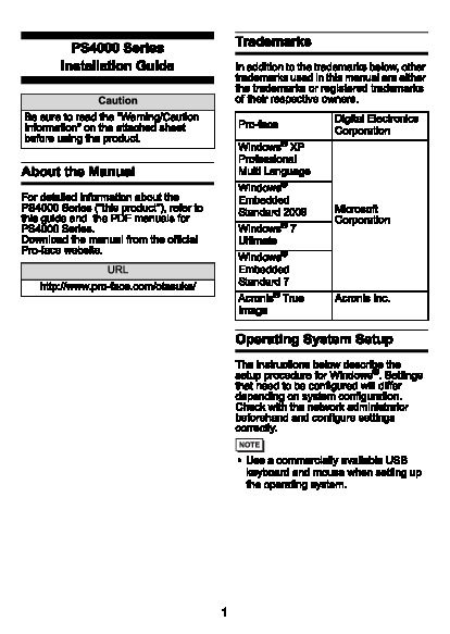 First Page Image of PFXPP170CA20N00N00 PS4000 Series Installation Guide.pdf